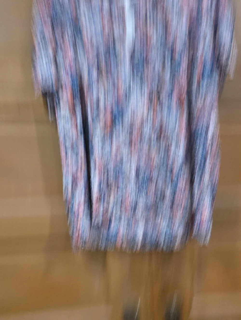 Maurices Navy Floral Tee with Pink, White & Coral Blooms - Picture 6 of 8